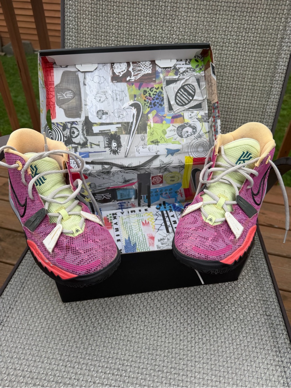 Nike Kyrie 7 GS Creator CT4608-601 Youth 5Y Active Fuchsia Pink Multi w/ Box